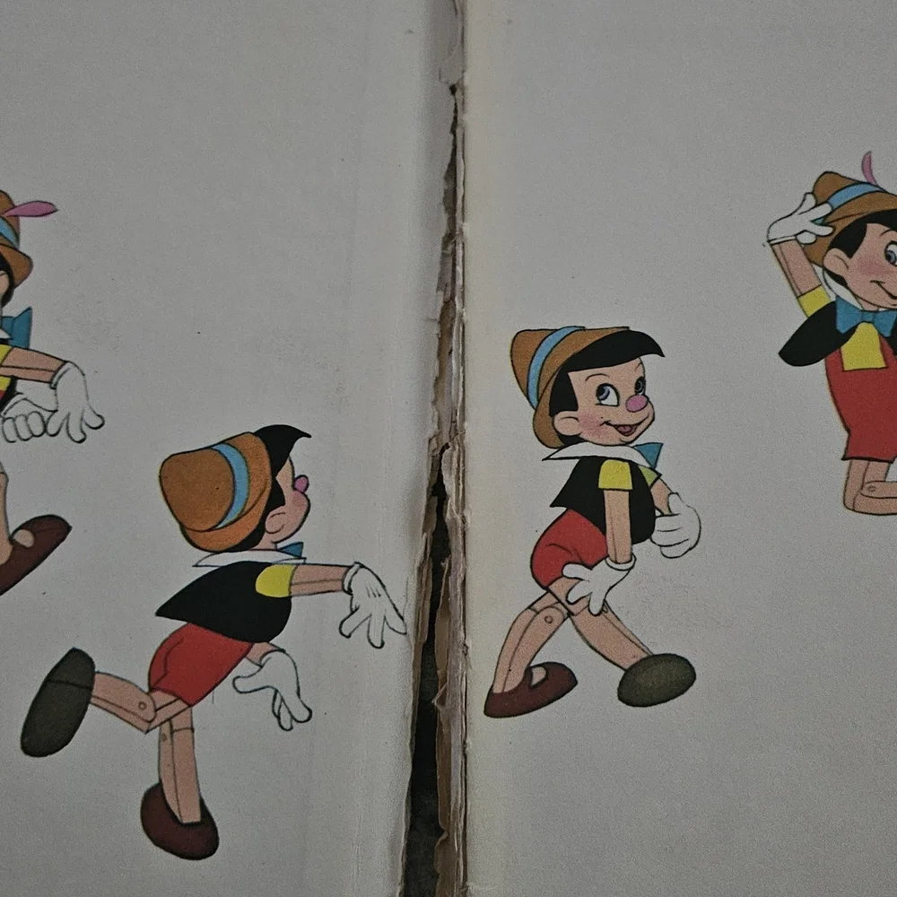 Vintage 1960s Disney Pinocchio And‎ Donald Duck Books 3 Piece